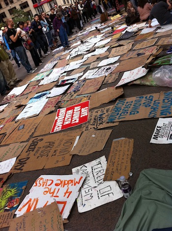 OWS Occupy Wall Street Signage